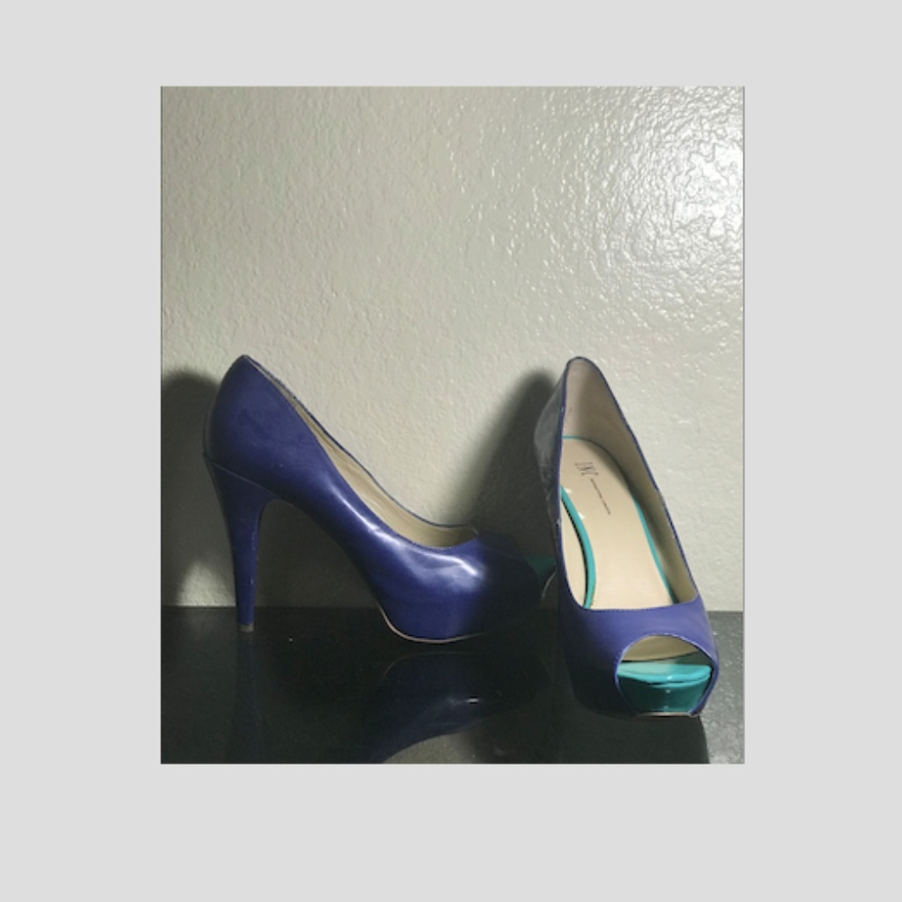 Blue & Green High Heels